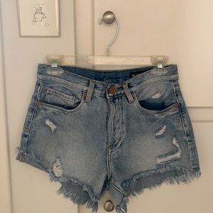 BLANKNYC high waist denim shorts